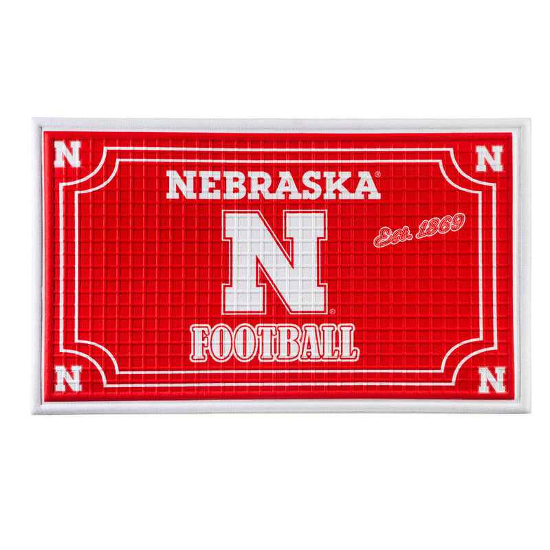 Embossed Door Mat-Nebraska,41em949b