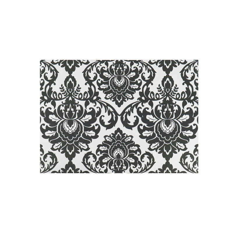 Damask Black and White Layering Mat,41fm2572