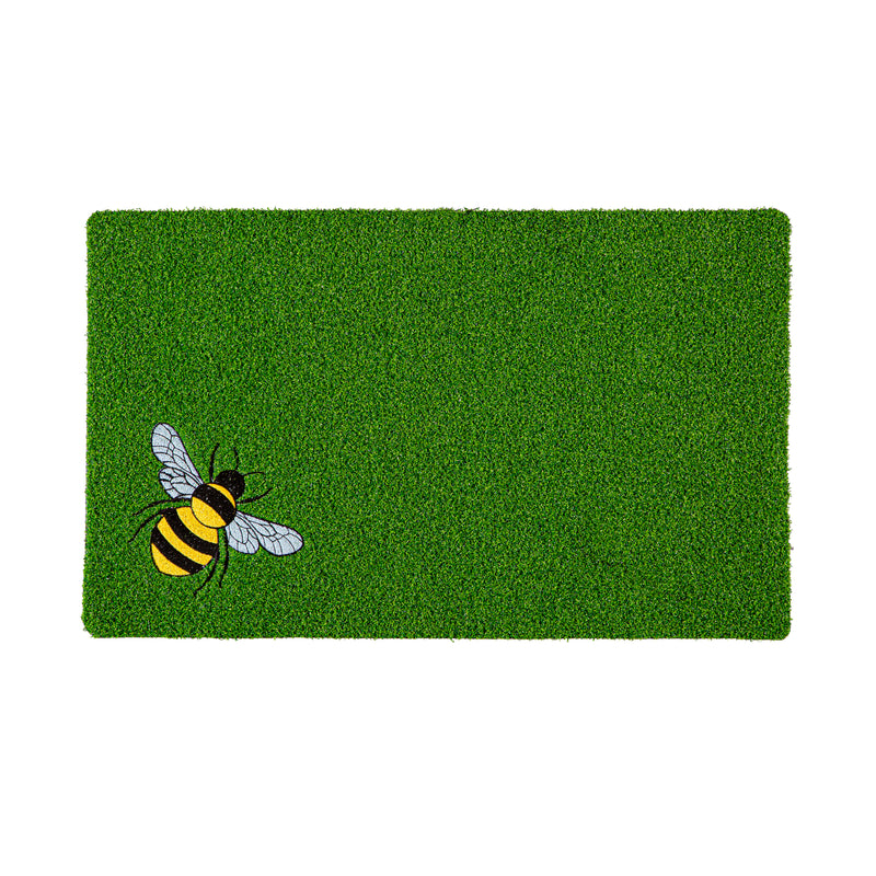 Bee Embroidered Grass Mat,41gm003