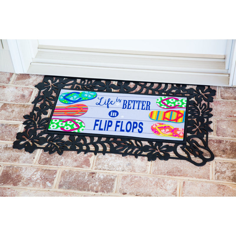 Life Is Better in Flip Flops Sassafras Switch Mat