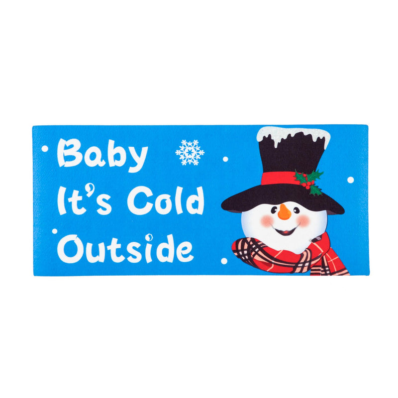 Baby It's Cold Outside Snowman Sassafras Switch Mat