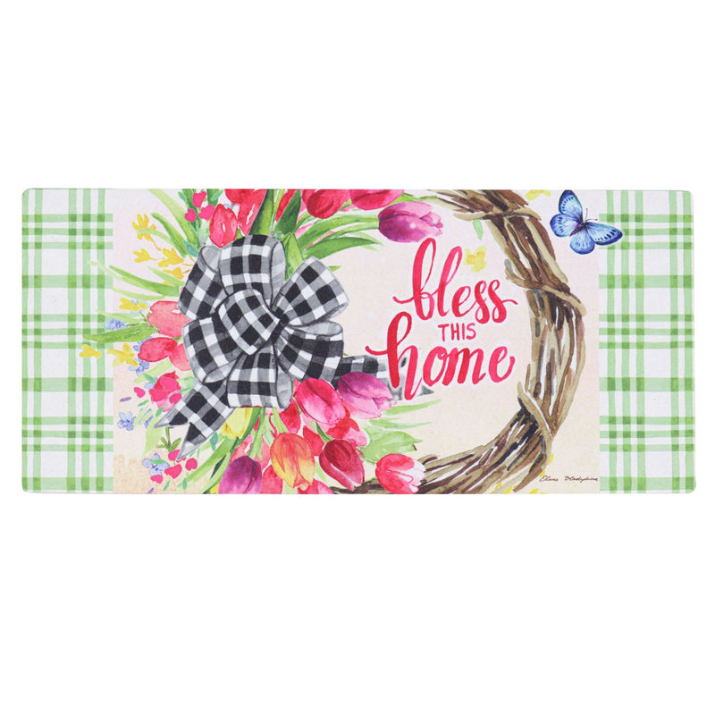 Spring Florals Wreath Sassafras Switch Mat