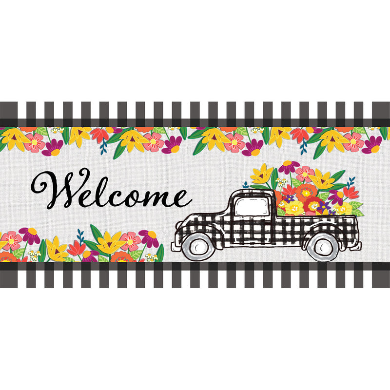 Plaid Truck Floral Sassafras Switch Mat