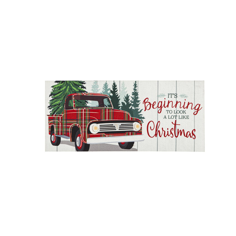 Plaid Christmas Truck Sassafras Switch Mat