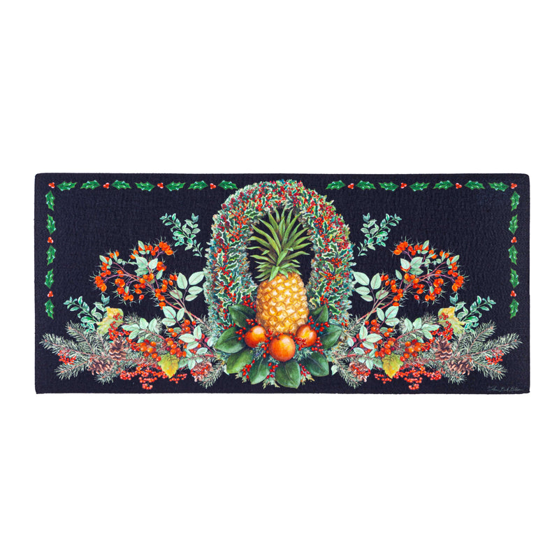 Christmas Pineapple Wreath Sassafras Switch Mat