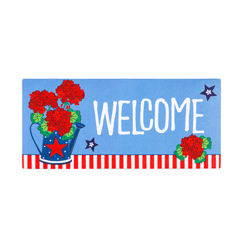 Patriotic Geraniums Sassafras Switch Mat