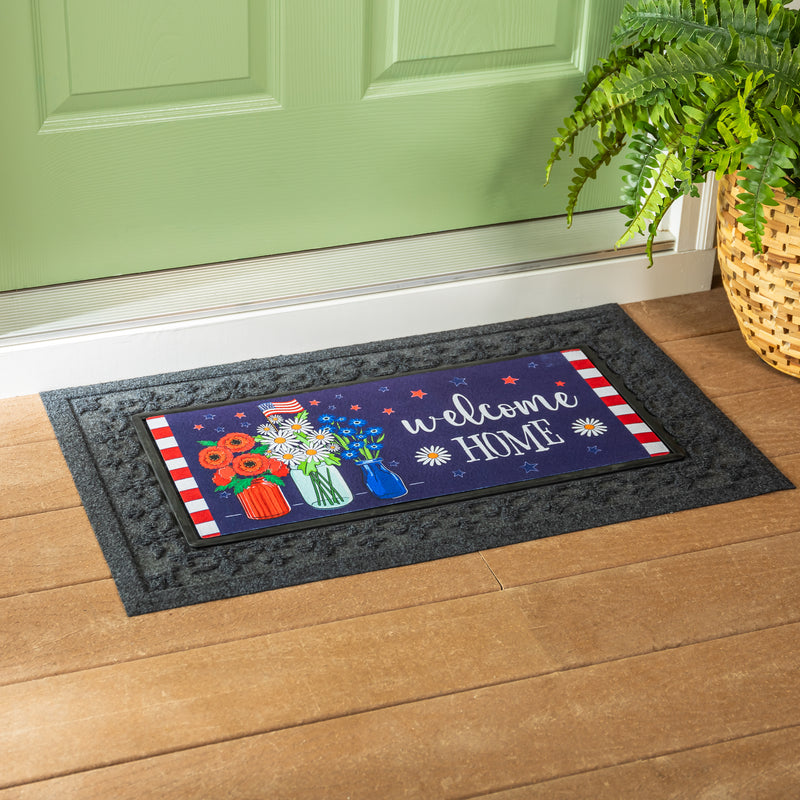 Patriotic Floral Sassafras Switch Mat