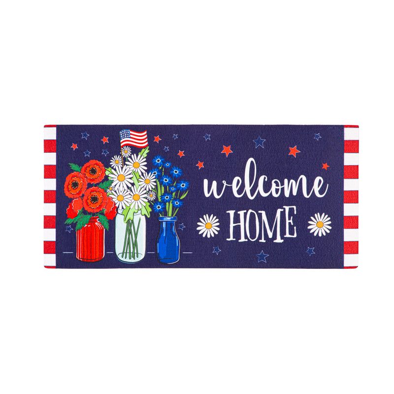 Patriotic Floral Sassafras Switch Mat