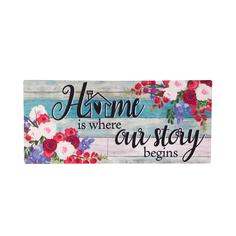 Home Is Where Our Story Begins Sassafras Switch Mat