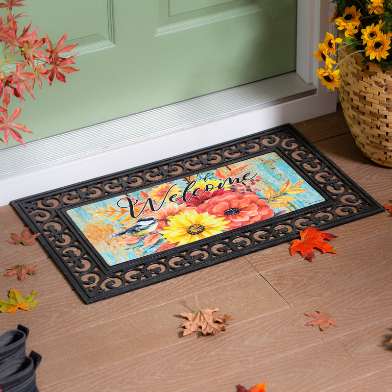 Fall Welcome Boots Sassafras Switch Mat