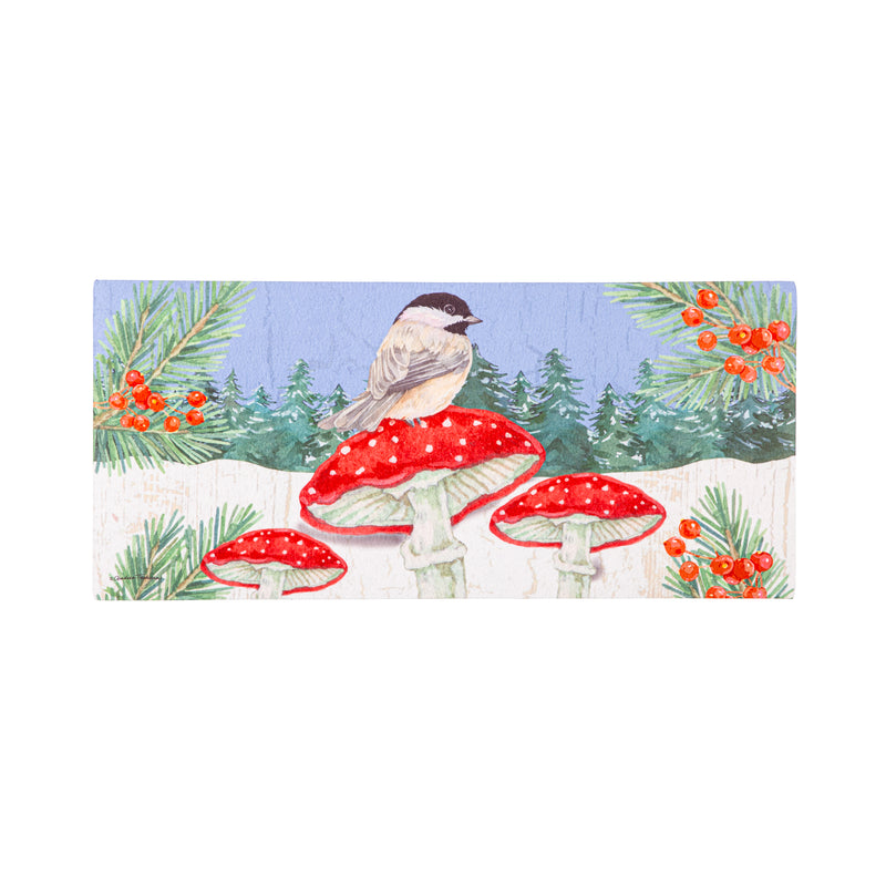 Chickadee and Winter Sassafras Switch Mat