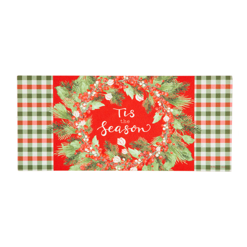 Tis the Season Wreath Sassafras Switch Mat