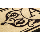 Cambridge Monogram Burlap Sassafras Switch Mat, Letter A