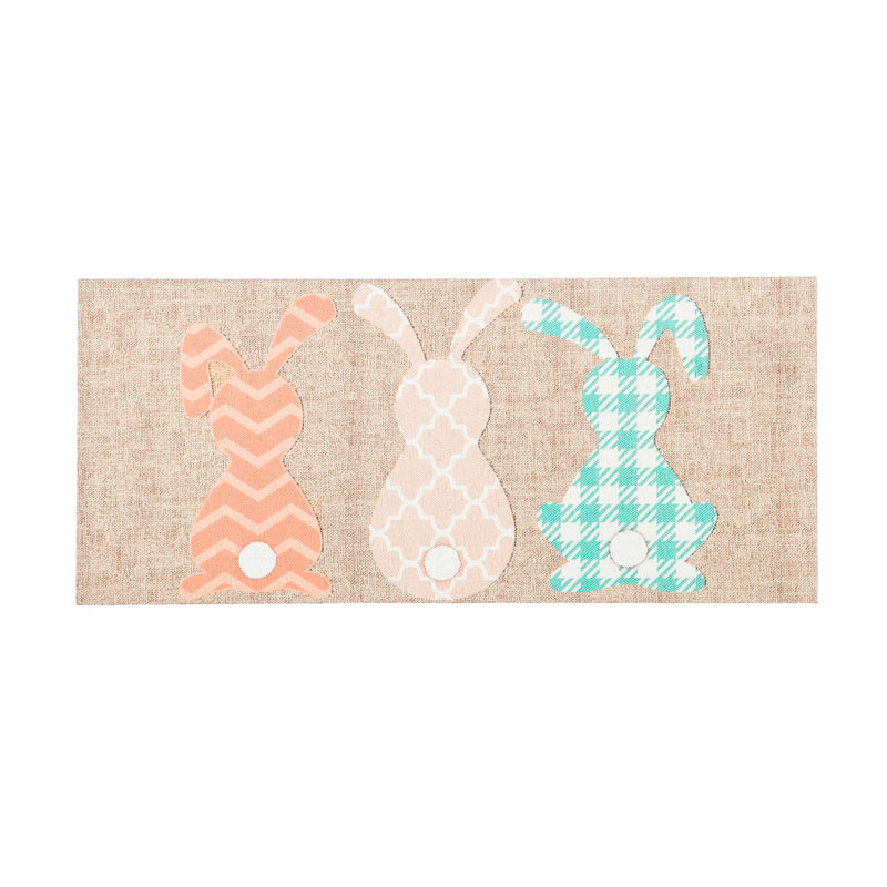 Pattern Bunnies Burlap Sassafras Switch Mat