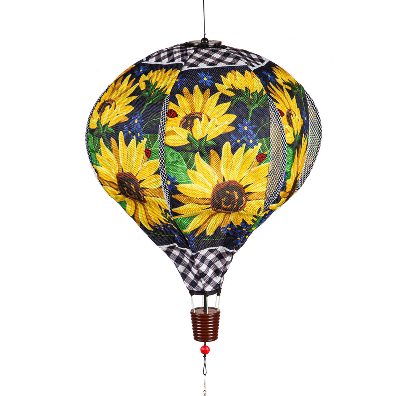 Sunflower Welcome Burlap Balloon Spinner,45bb500