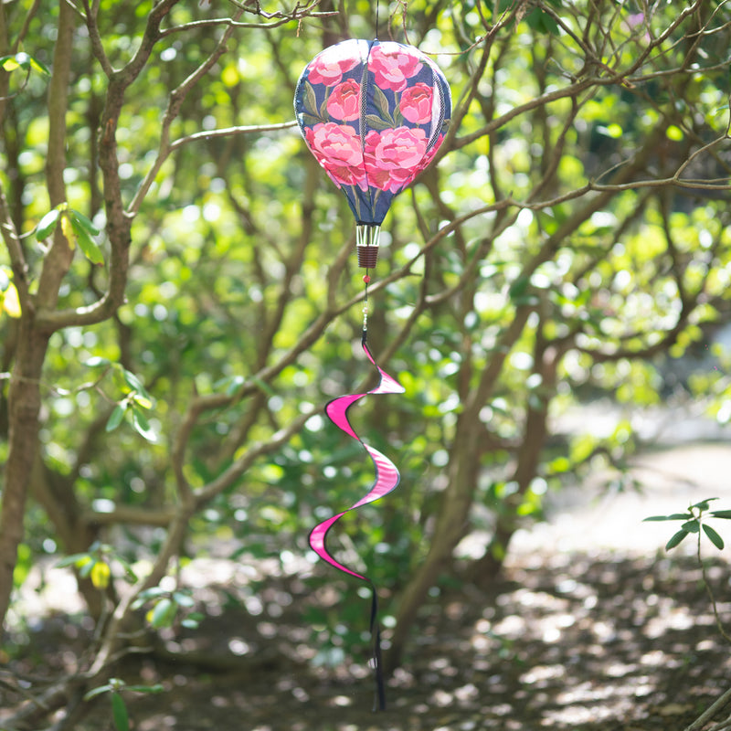 Peony Garden Welcome Burlap Balloon Spinner,45bb586