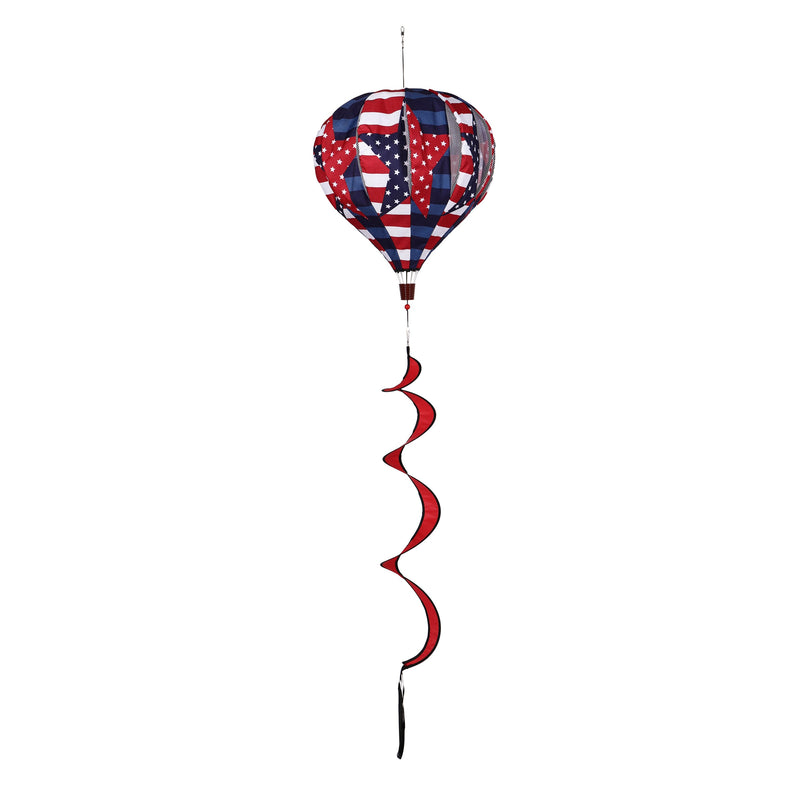 Patriotic Star Large Burlap Balloon Spinner,45bb633ip