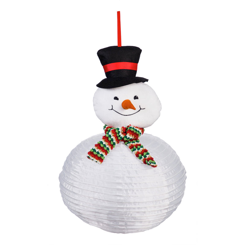 Snowman Beaming Buddies Collapsible Lantern,45l326