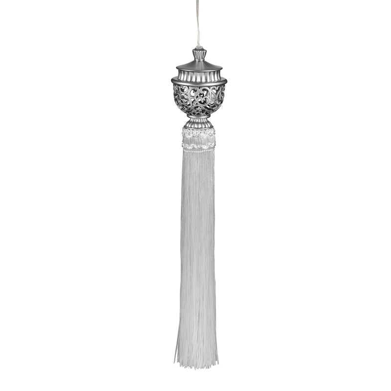 Lighted Tassel, Silver,45t346bl