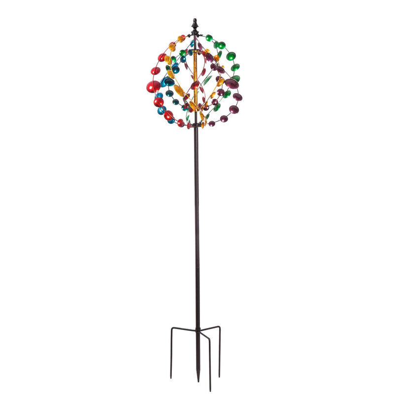 75"H Wind Spinner, Multicolor Celebrations,47m1673