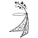 Metal Bird Bath Stand, Butterfly,47m1914