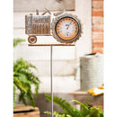 47.25"H Thermometer Galvanized Tractor Garden Stake,47m2169
