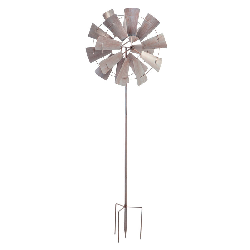 72"H Wind Spinner, Galvanized Windmill,47m2201