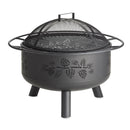 Pine Cone Wood Burning Fire Pit - Black,47m2704