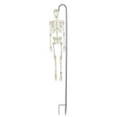39.25"H Glow in the Dark Skeleton on Shephard's Hook Garden Stake,47m2754