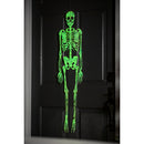 39.25"H Glow in the Dark Skeleton on Shephard's Hook Garden Stake,47m2754