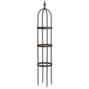 5' Powder-Coated Steel Garden Obelisk Bronze,47m3014