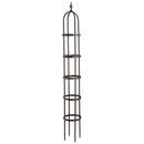 8' Powder-Coated Steel Garden Obelisk Bronze,47m3016