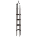 8' Powder-Coated Steel Garden Obelisk Bronze,47m3016