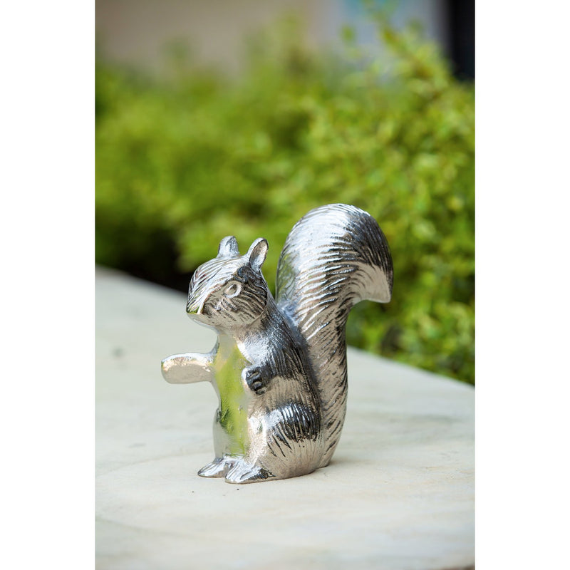 6"H Squirrel Metal Garden Statuary, 6"x3.5"x6"inches