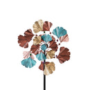 75"H Wind Spinner, Bronze Ginko Leaves,24"x9.84"x75"inches