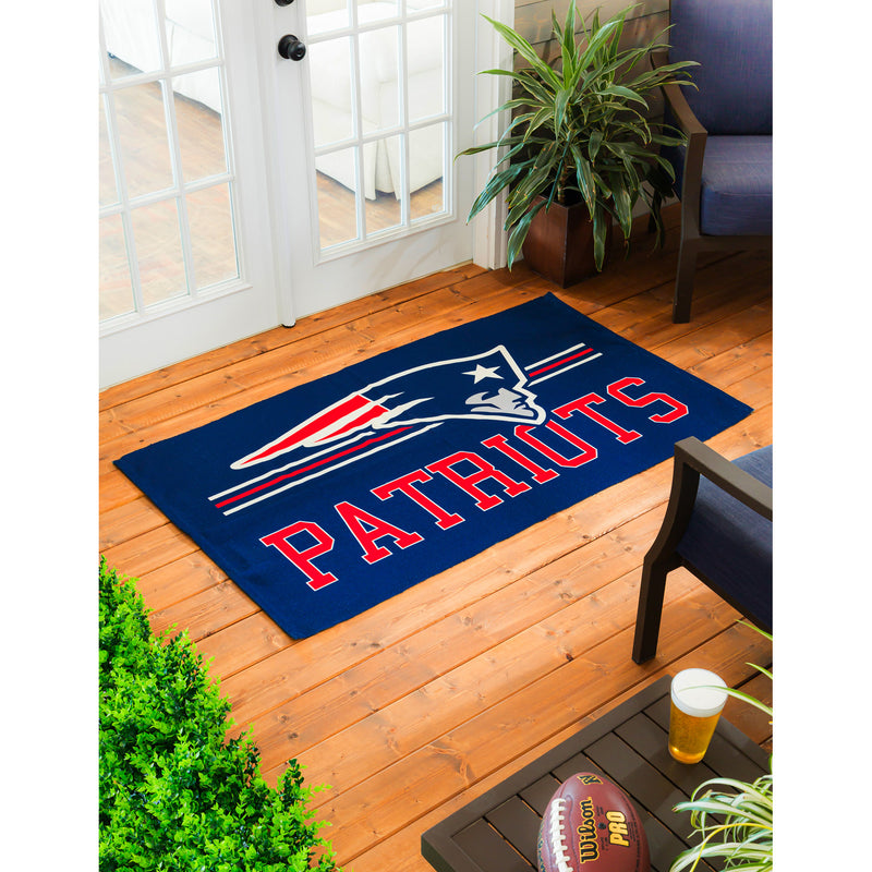 New England Patriots, Indoor/Outdoor Rug 3x5,4ir3818