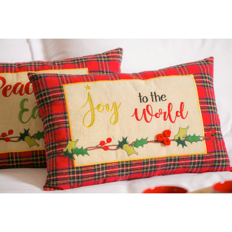 Joy to the World Lumbar Pillow,4p55003