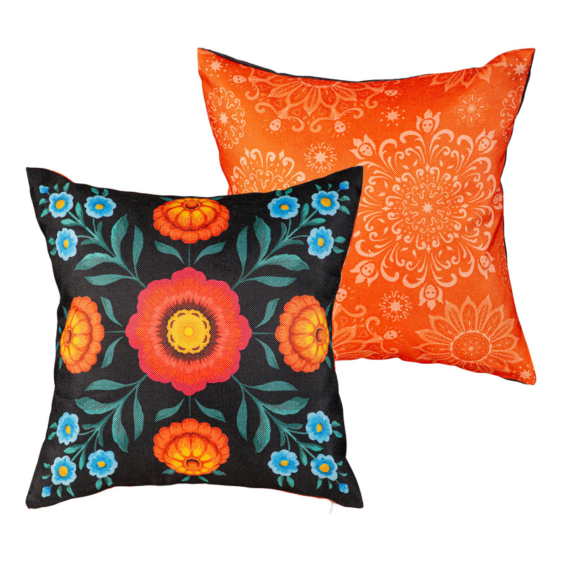 Dia De Los Muertos 18" Interchangeable Pillow Cover,4plc564