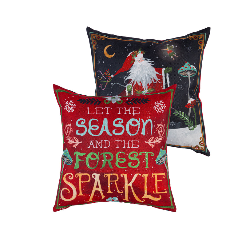 Santa's Forest of Wonder 18" Interchangeable Pillow Cover,4plc568