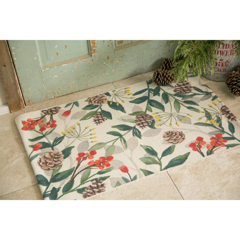 30'' x 20'' Scatter Rug, Woodland and Pinecones,4sr004