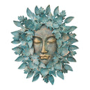 Indoor/Outdoor Green Man Wall Art, 18.25"x2.5"x21.25"inches