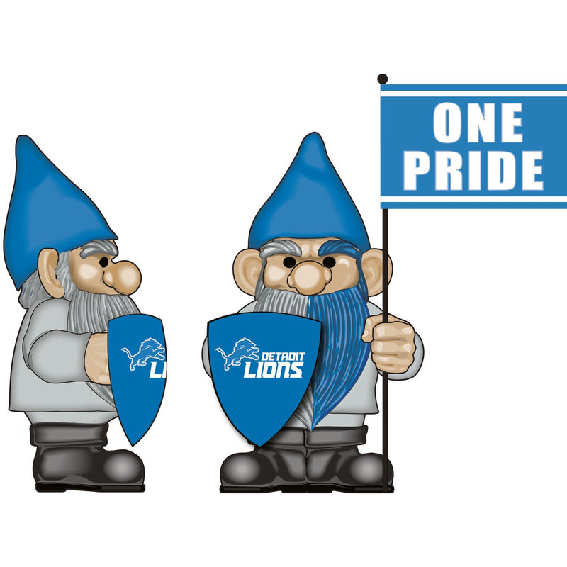 Detroit Lions, Flag Holder Gnome,543810fhg