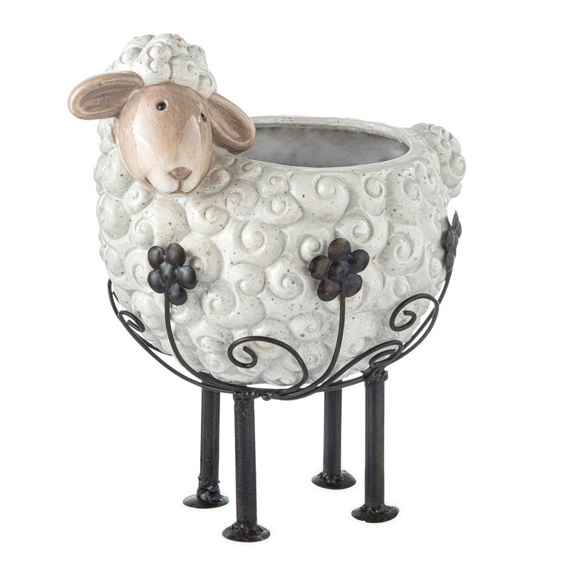 Sheep Planter Pot with Decorative Stand,55968