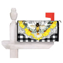 Honey Bee and Flowers Mailbox Cover,56787