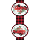 Red Truck Mailbox Saddle with Magnetic Mailbox Door Decor Set,56831s