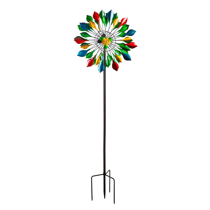 Multicolor Fragments Metal Wind Spinner,56859