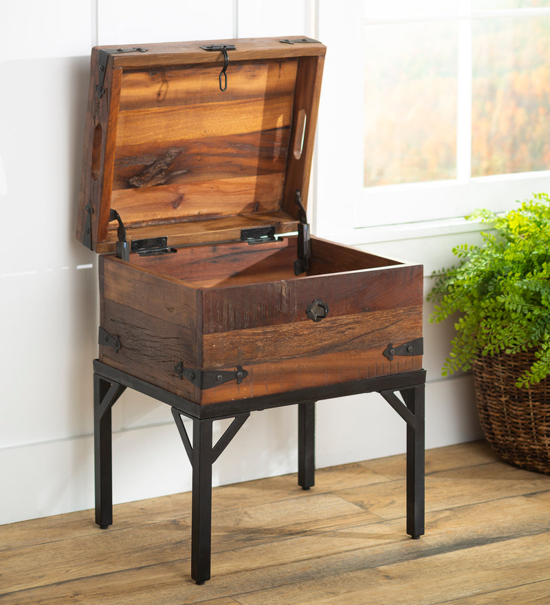 Allegheny Reclaimed Wood Storage Trunk Table,59n74