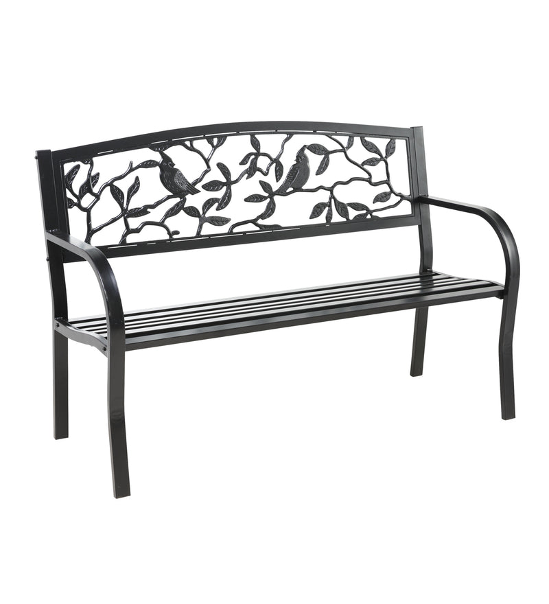 Cardinals Metal Garden Bench,62d98