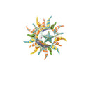 Colorful Metal Celestial Wall Decor,6m646