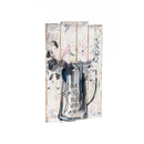 Painted Floral Wood Slat Wall Decor,6w486